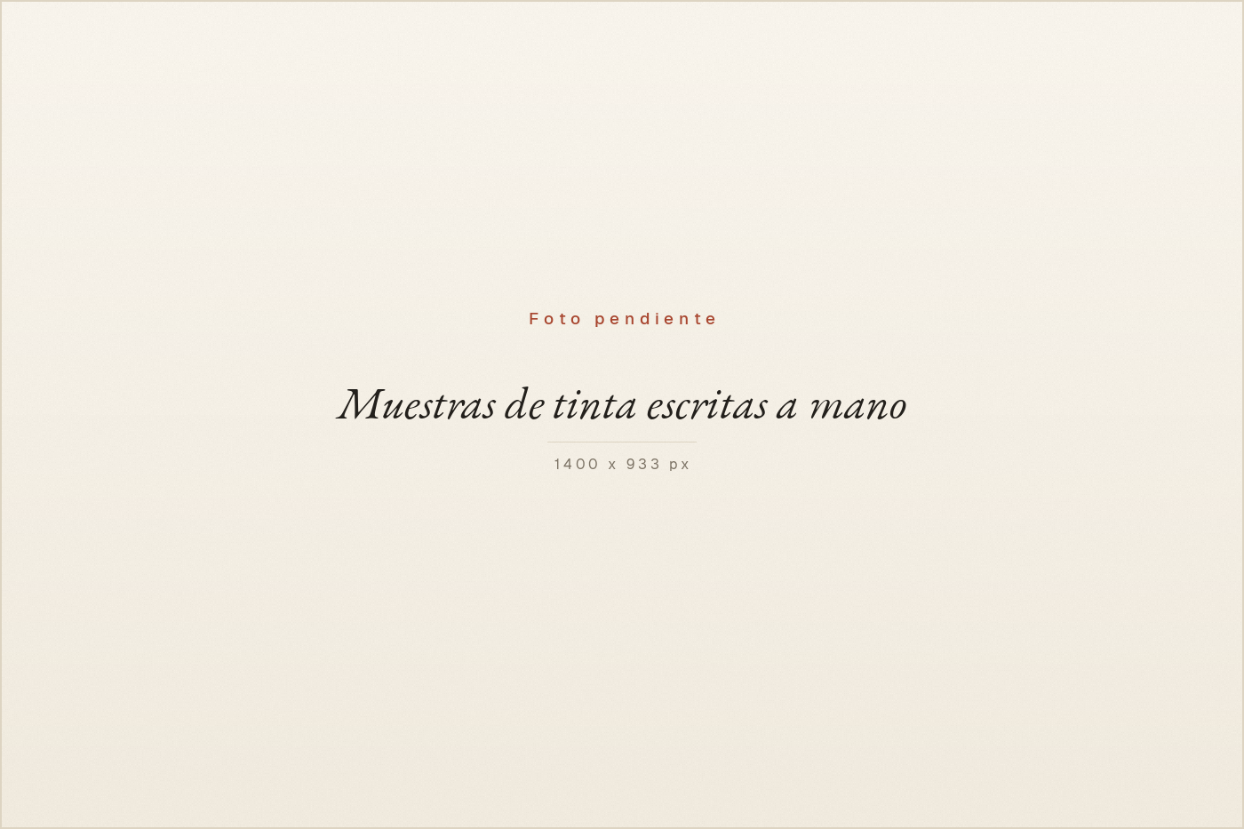Muestras de tinta escritas a mano